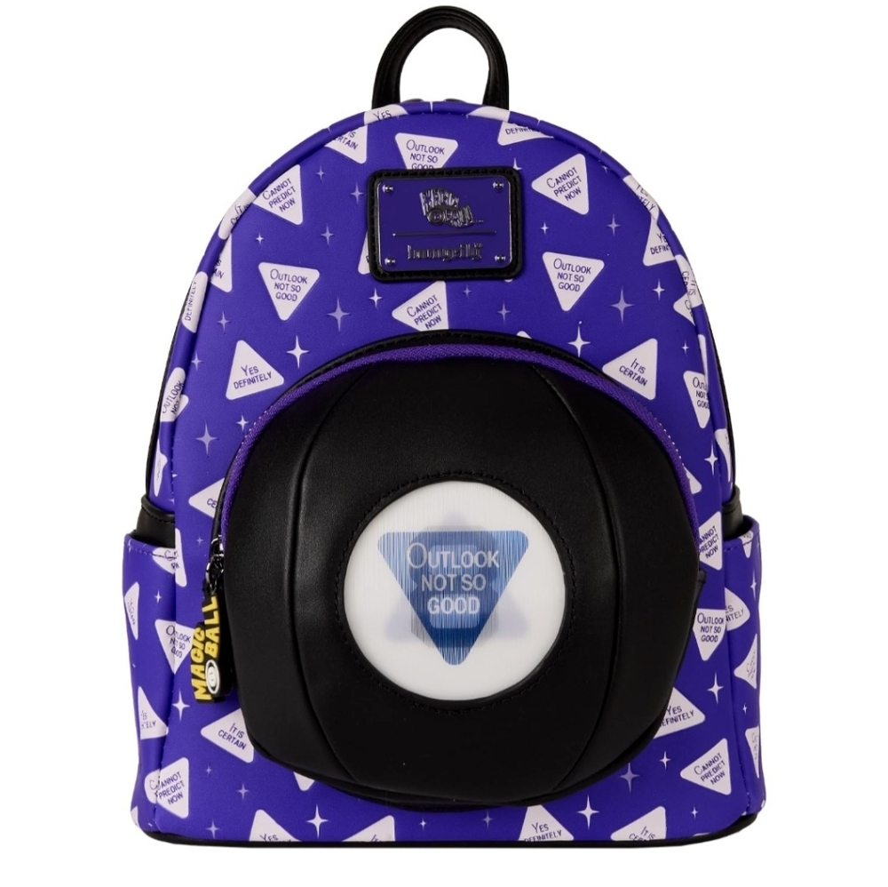 NWT Magic 8 Ball All-Over Print Lenticular Mini Backpack